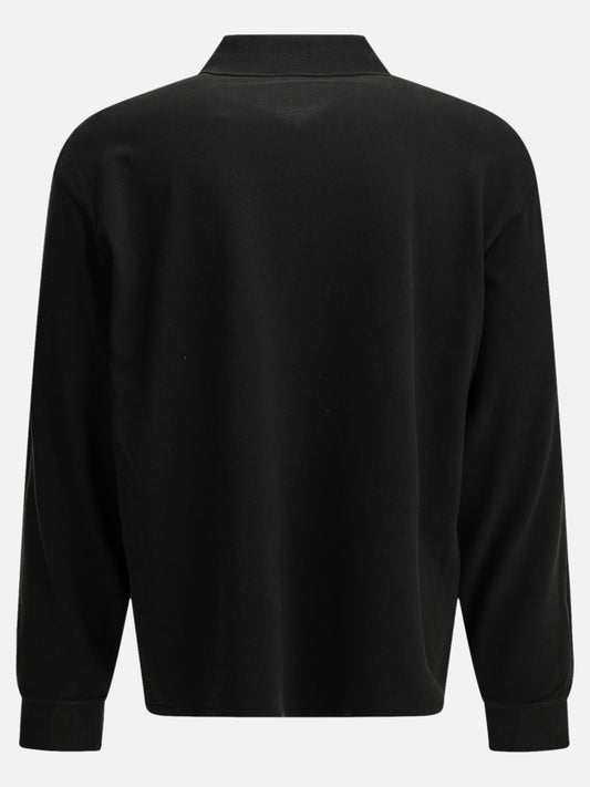 Stüssy Button-down polo shirt with logo Black

