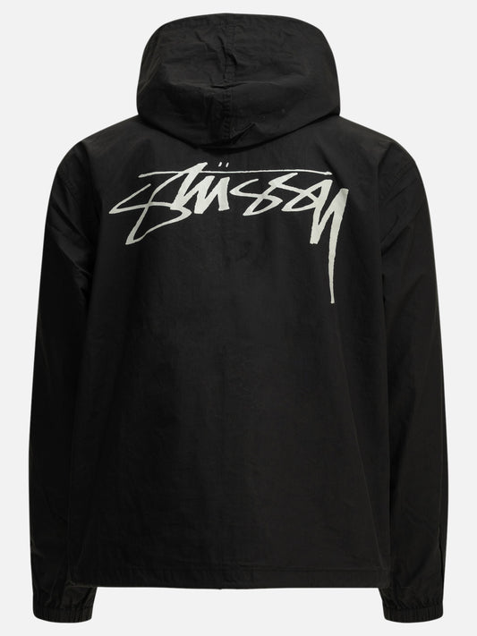 Stüssy Windbreaker with logo Black

