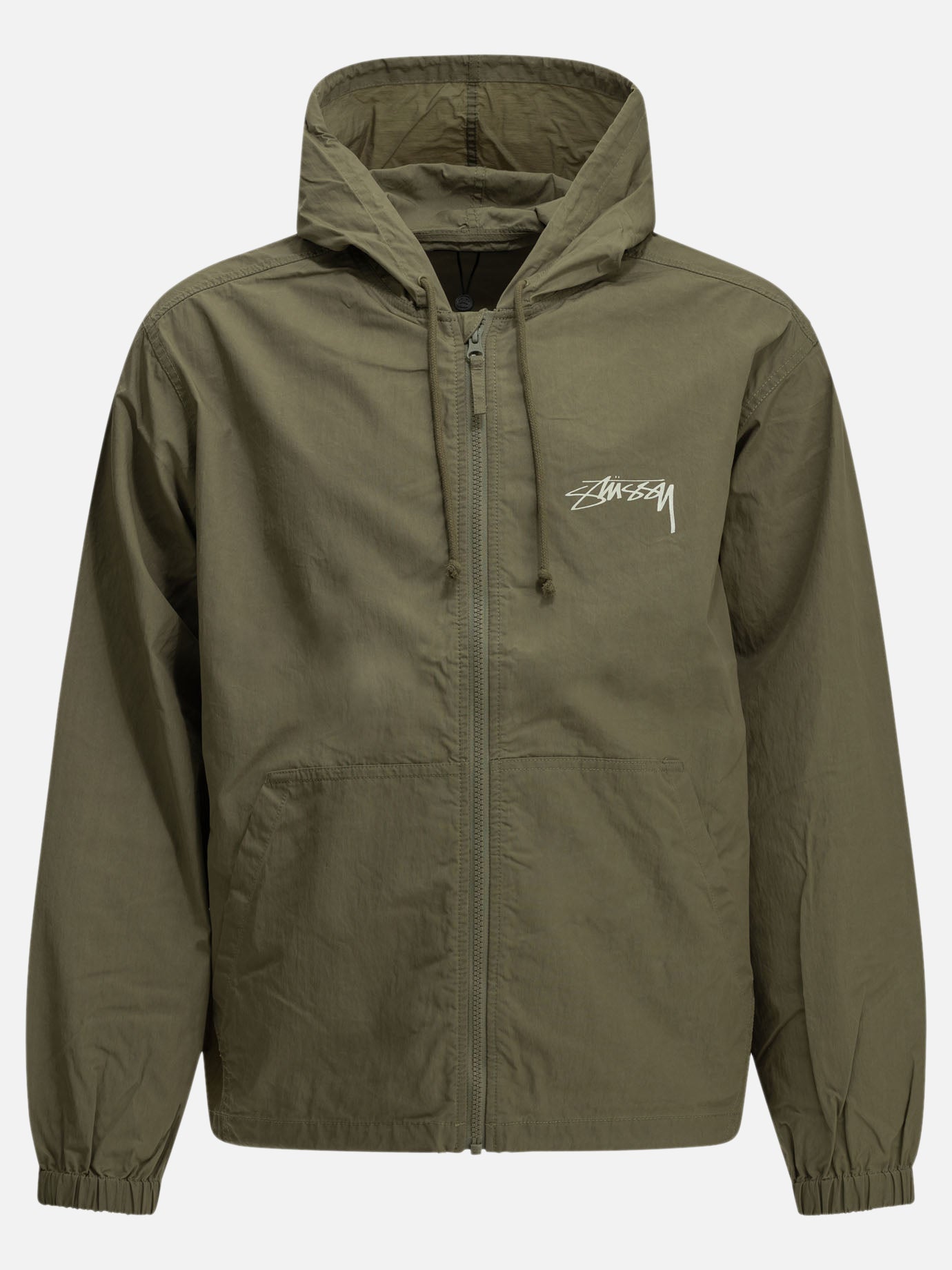 Stüssy Windbreaker with logo 115951 Green - Men | VIETTI