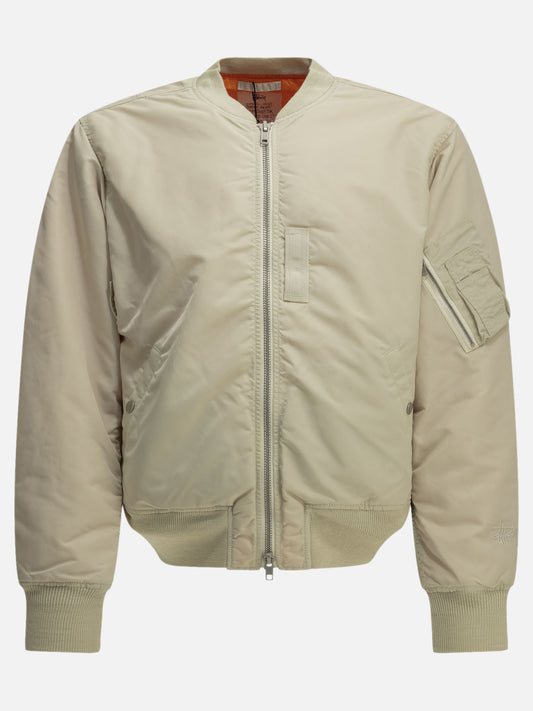 Stüssy "MA-1" Bomber Jacket Beige

