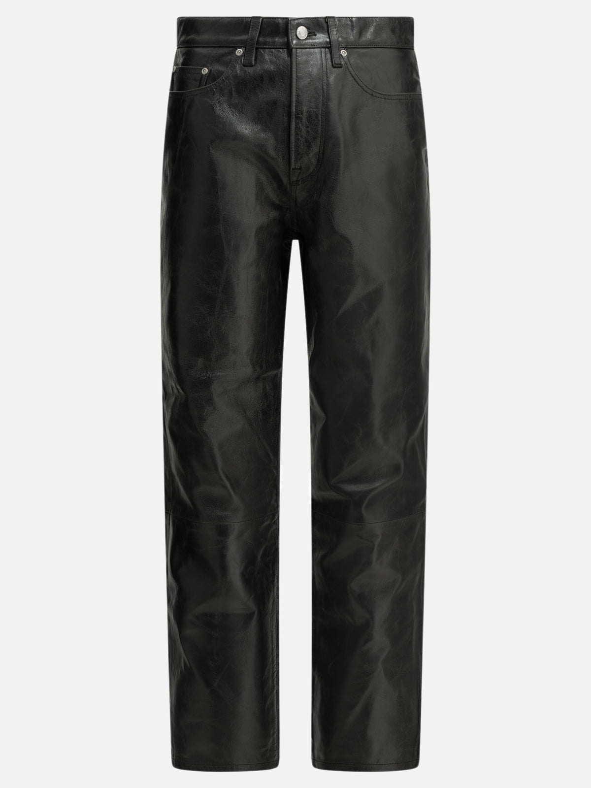 Stüssy Casual leather pants Black

