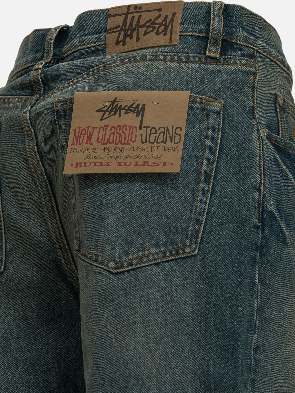 Stüssy "New Classic" Straight-Leg Jeans Blue

