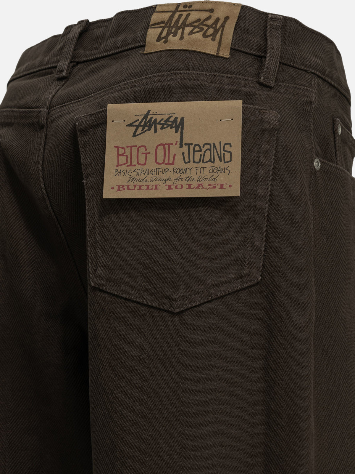 Stüssy "Big Ol'" Straight-Leg Jeans Brown


