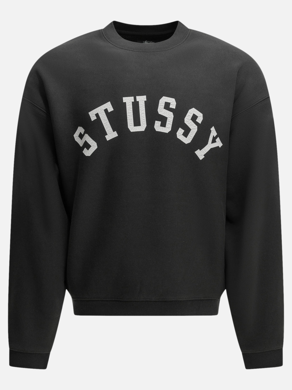 Stüssy "Sun Faded" Crew-Neck Sweatshirt Black - VIETTI