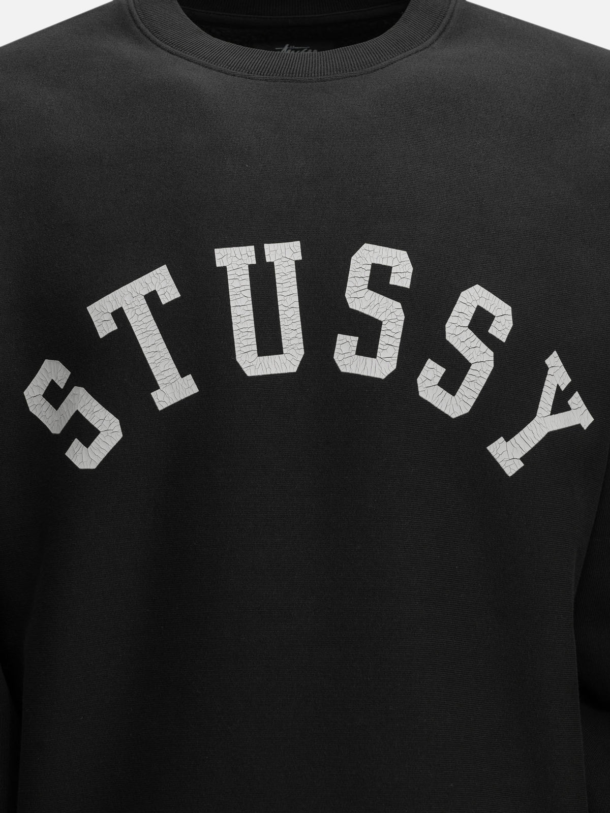 Stüssy "Sun Faded" Crew-Neck Sweatshirt Black - VIETTI