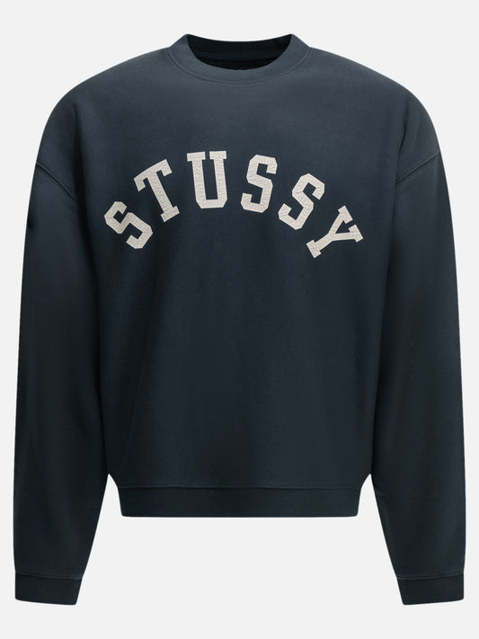 Stüssy "Sun Faded" Crew-Neck Sweatshirt Blue

