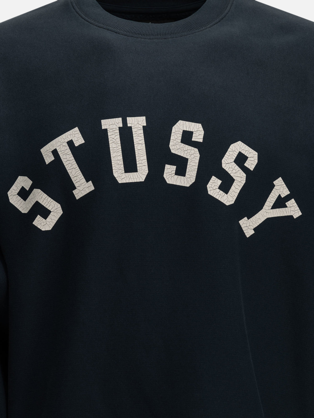 Stüssy "Sun Faded" Crew-Neck Sweatshirt Blue - VIETTI