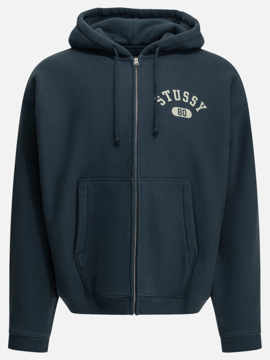 Stüssy "Varsity" Zip-Up Sweatshirt Blue


