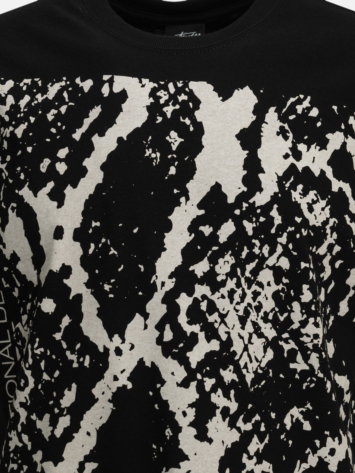 Stüssy "Snakeskin" Crew-Neck T-Shirt Black

