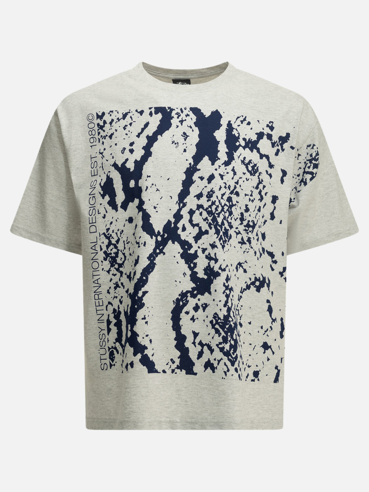 Stüssy "Snakeskin" Crew-Neck T-Shirt Grey - VIETTI
