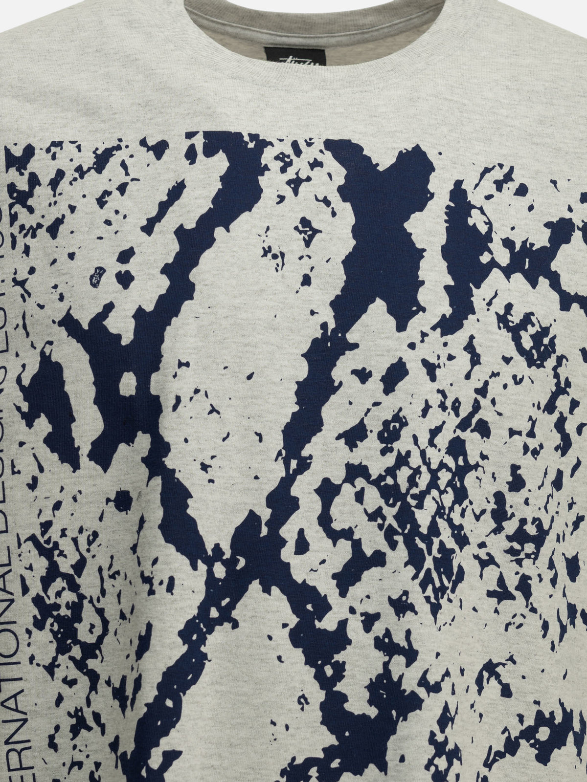 Stüssy "Snakeskin" Crew-Neck T-Shirt Grey

