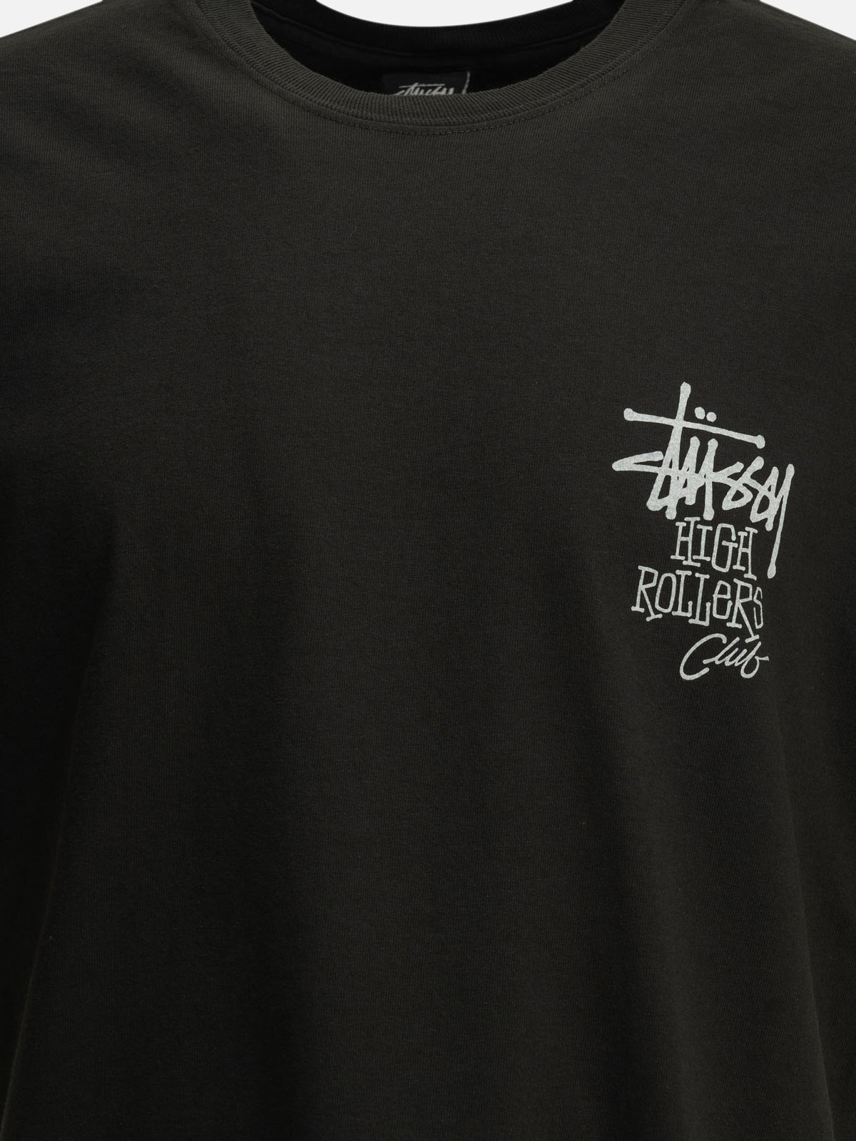 Stüssy "High Rollers" Crew-Neck T-Shirt Black - VIETTI