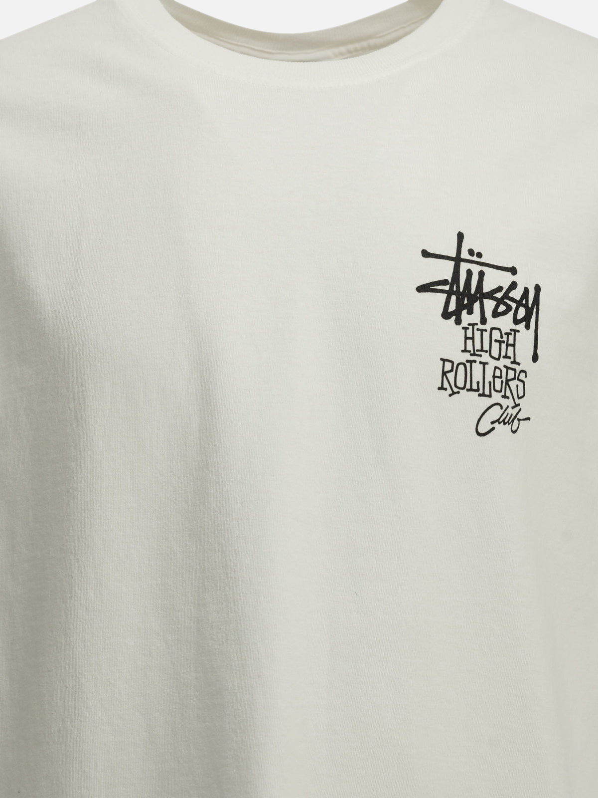 Stüssy "High Rollers" Crew-Neck T-Shirt White - VIETTI