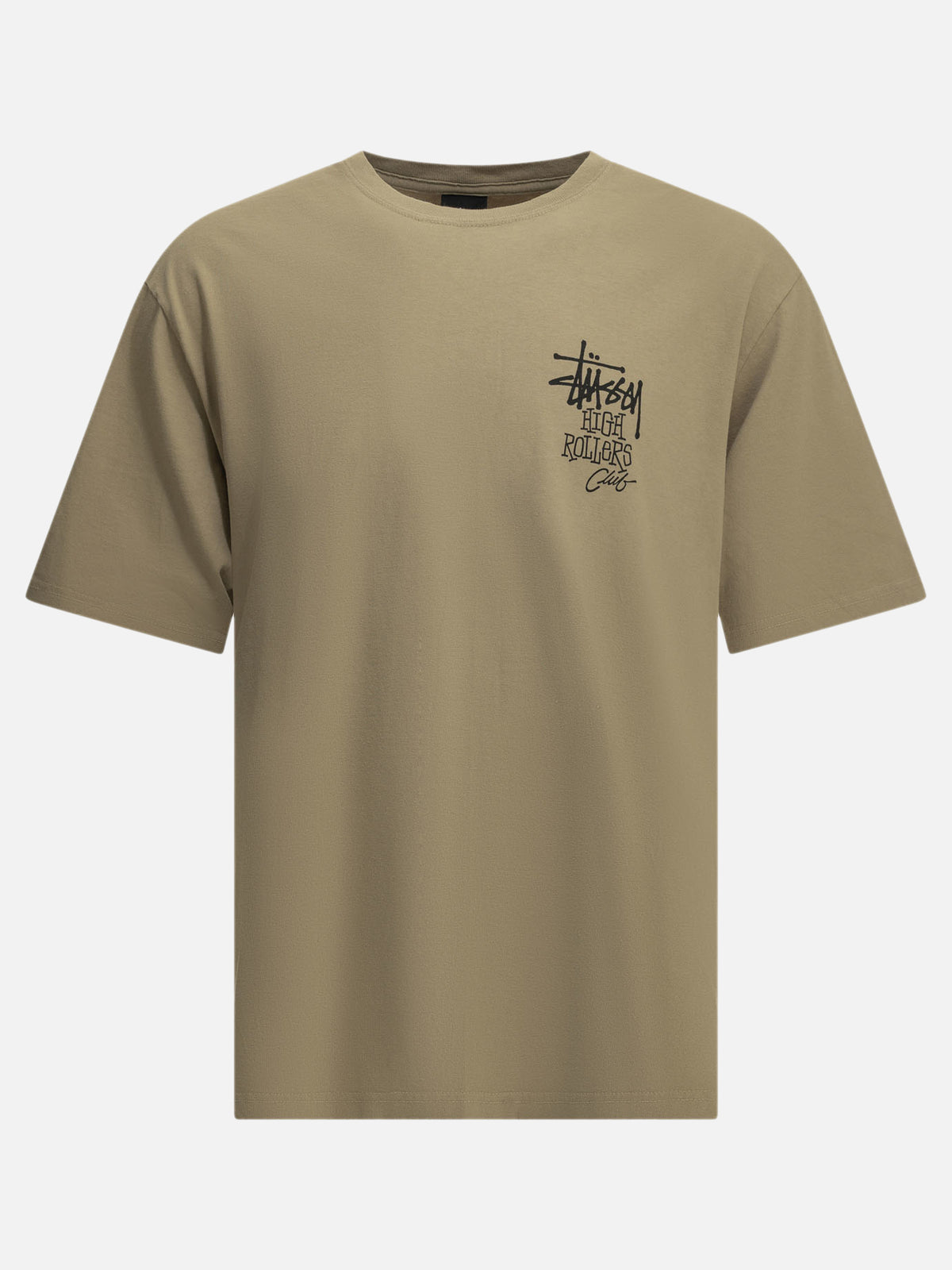 Stüssy "High Rollers" Crew-Neck T-Shirt Beige - VIETTI
