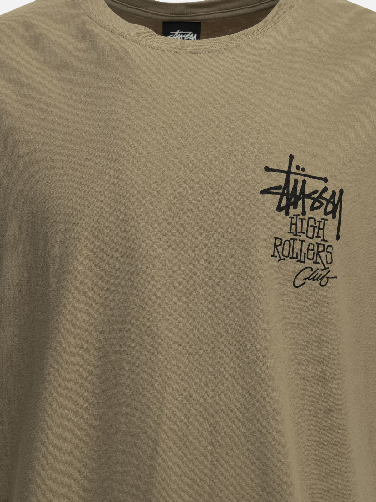 Stüssy "High Rollers" Crew-Neck T-Shirt Beige


