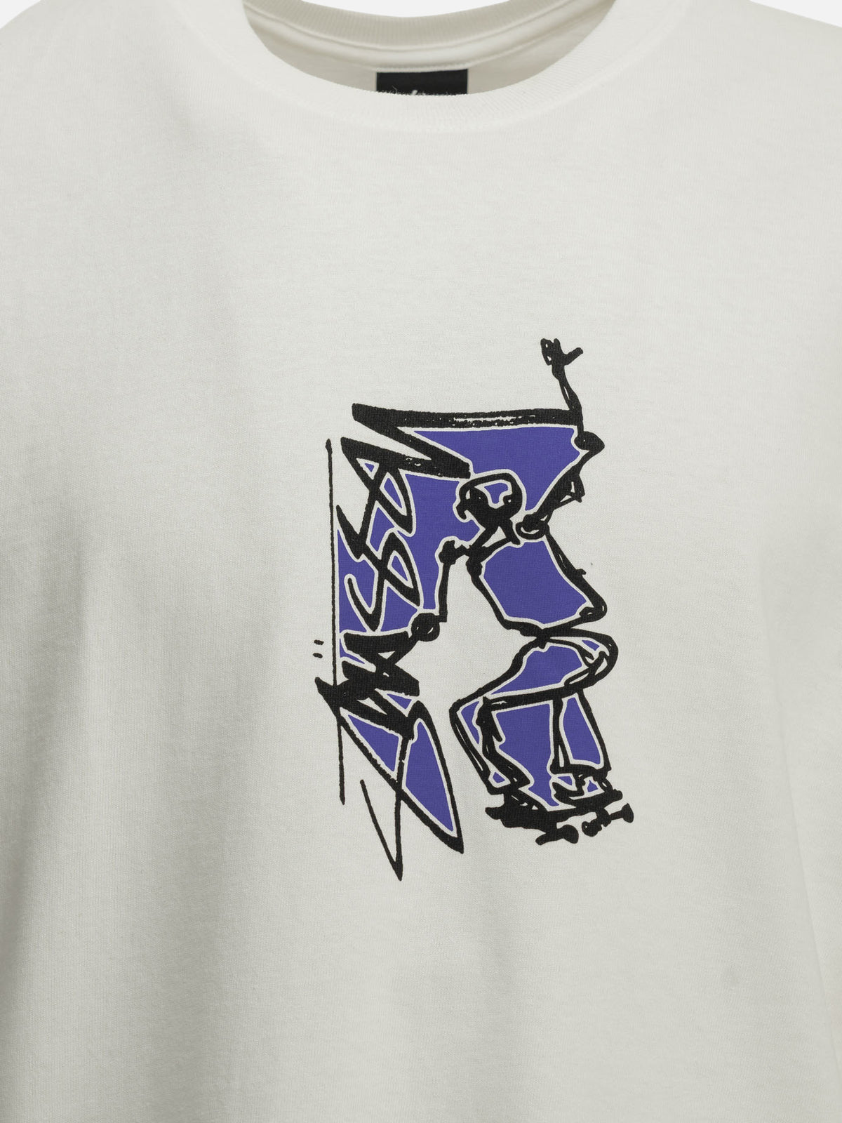 Stüssy "Sk8" Crew-Neck T-Shirt White

