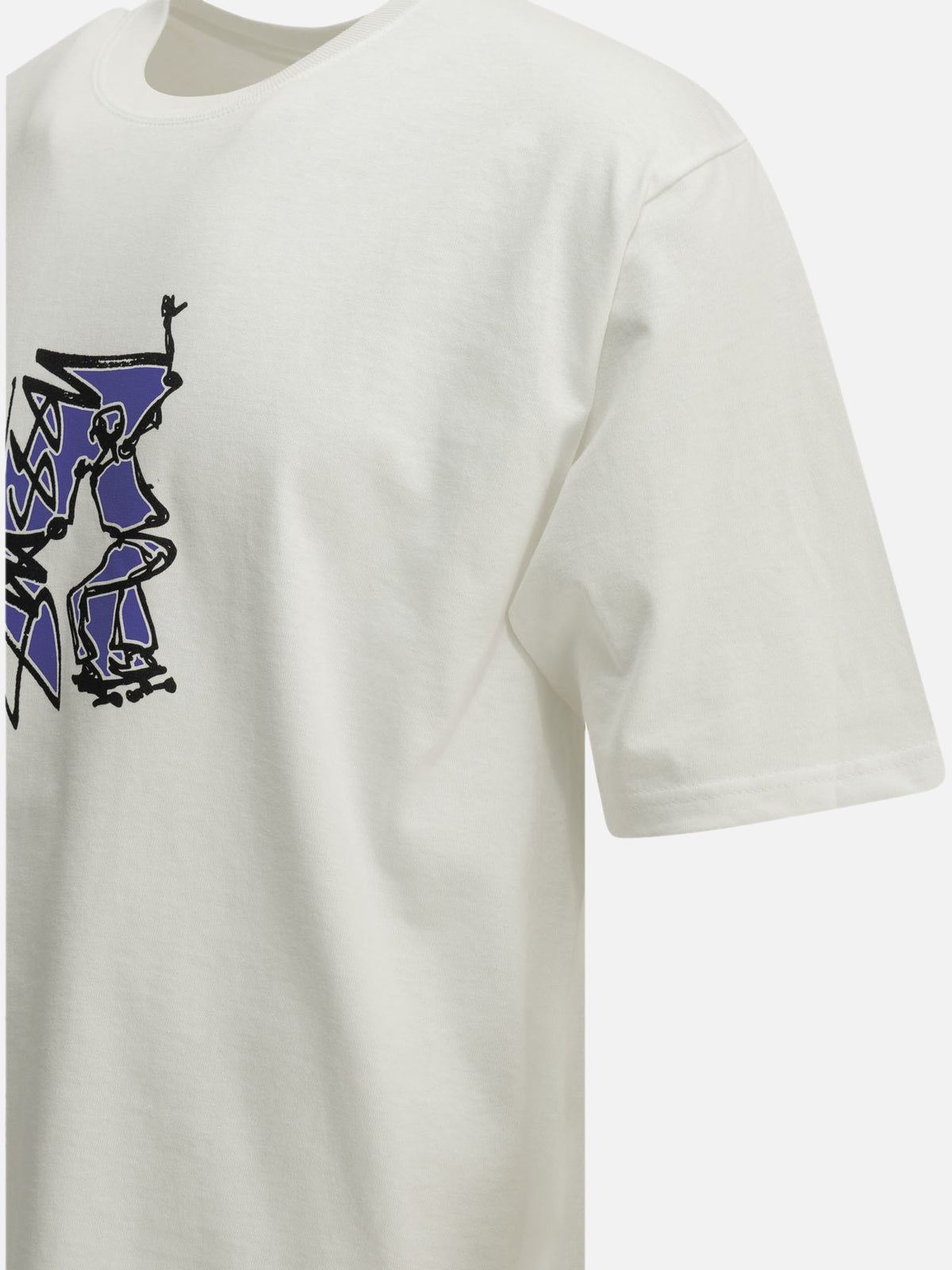 Stüssy "Sk8" Crew-Neck T-Shirt White - VIETTI