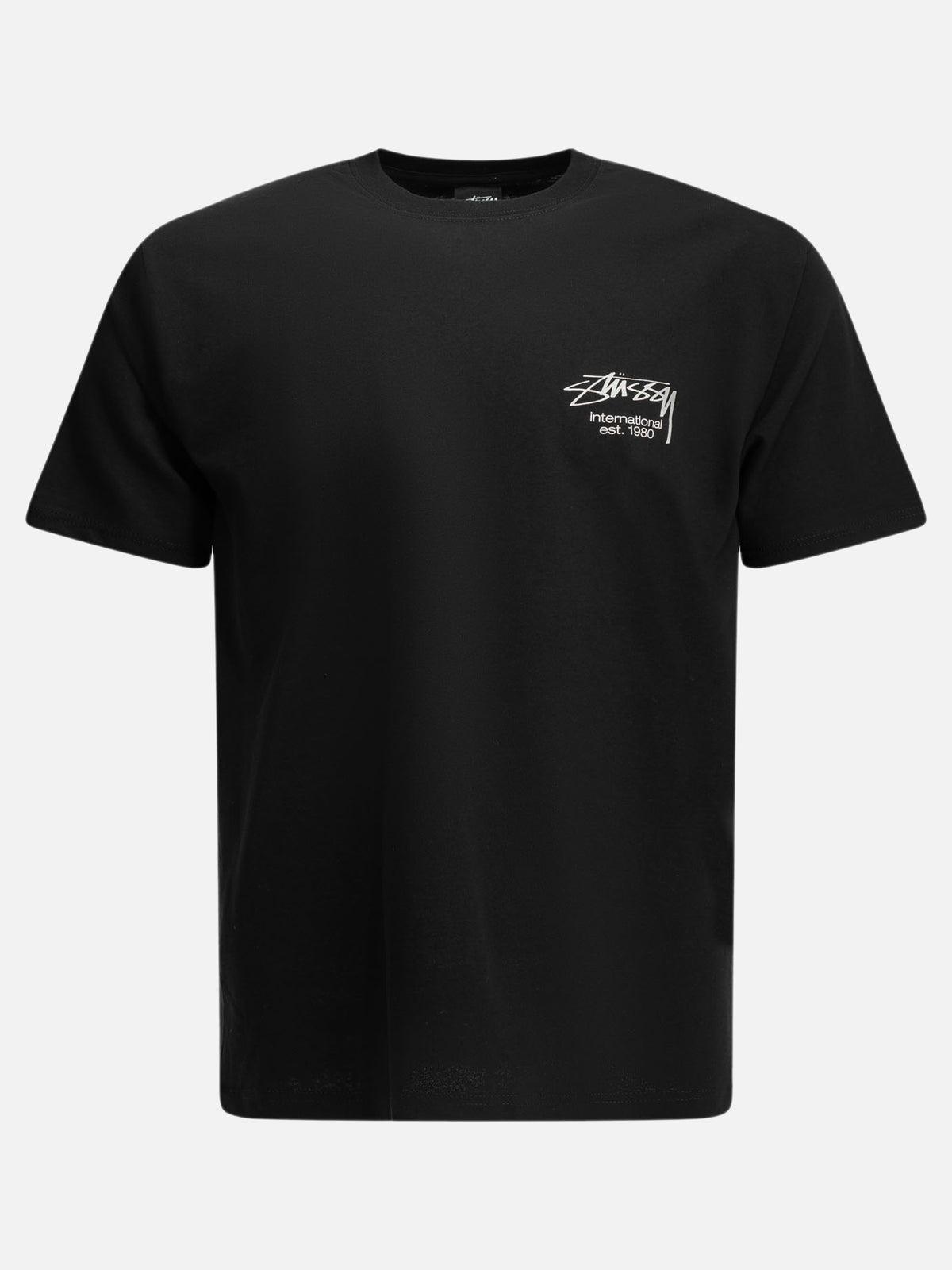 Stüssy "Dice Clock" Crew-Neck T-Shirt Black - VIETTI