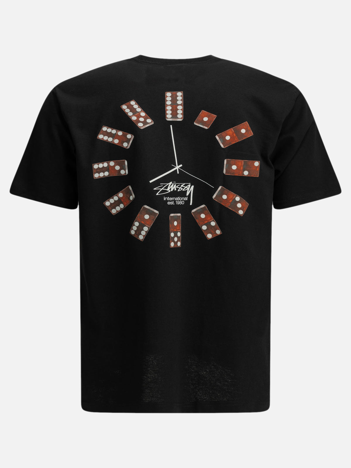 Stüssy "Dice Clock" Crew-Neck T-Shirt Black

