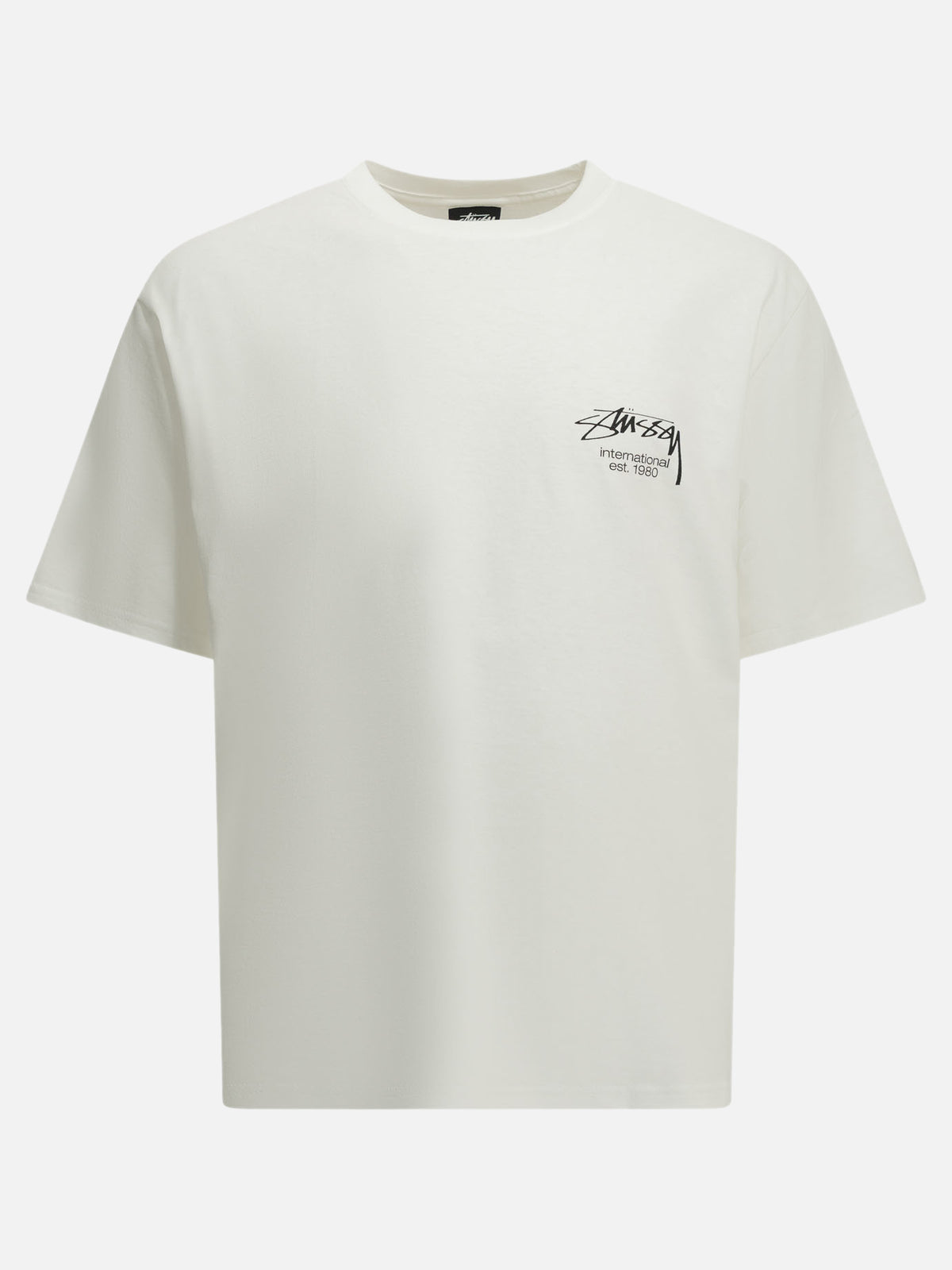 Stüssy "Dice Clock" Crew-Neck T-Shirt White

