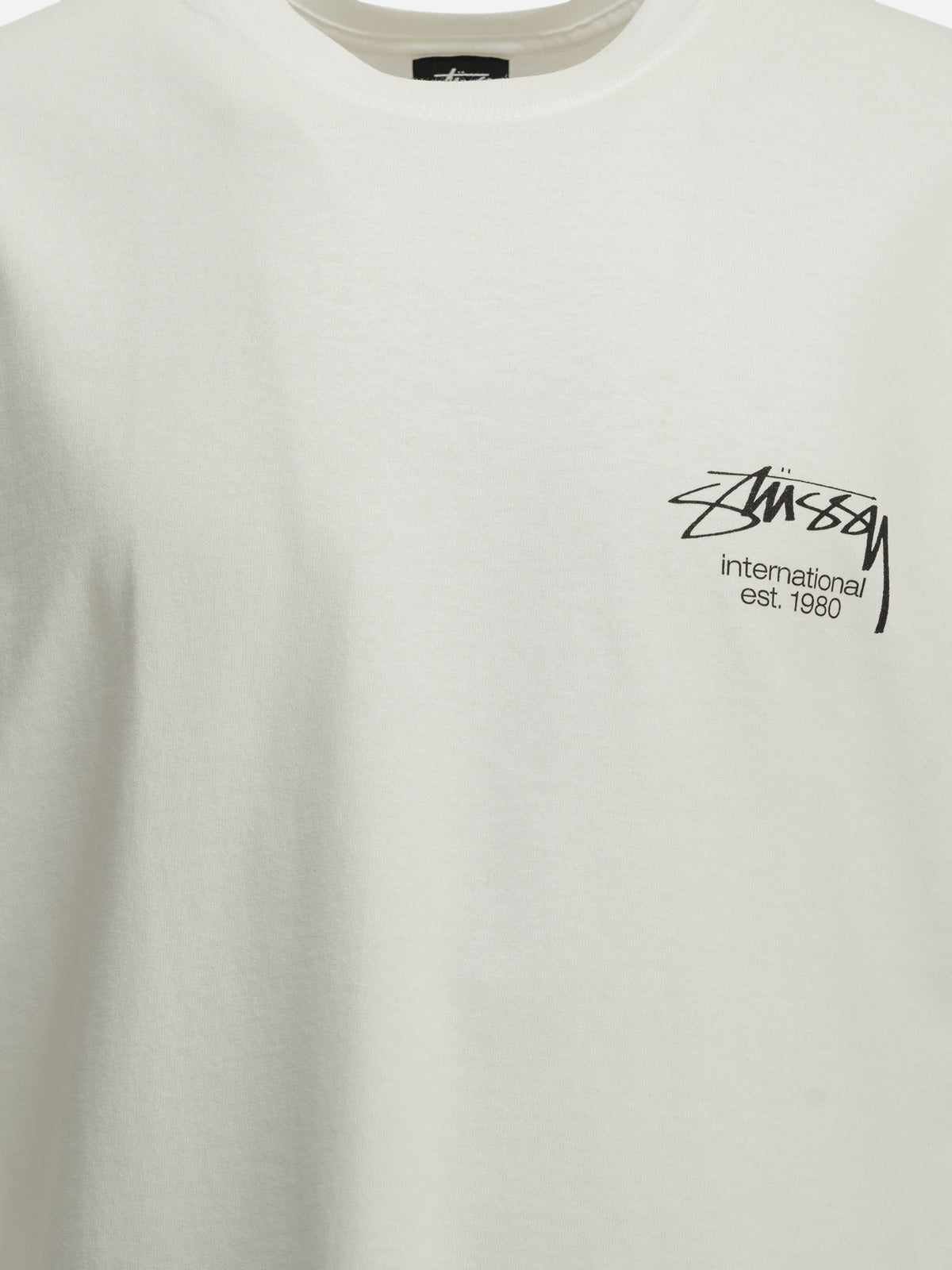 Stüssy "Dice Clock" Crew-Neck T-Shirt White

