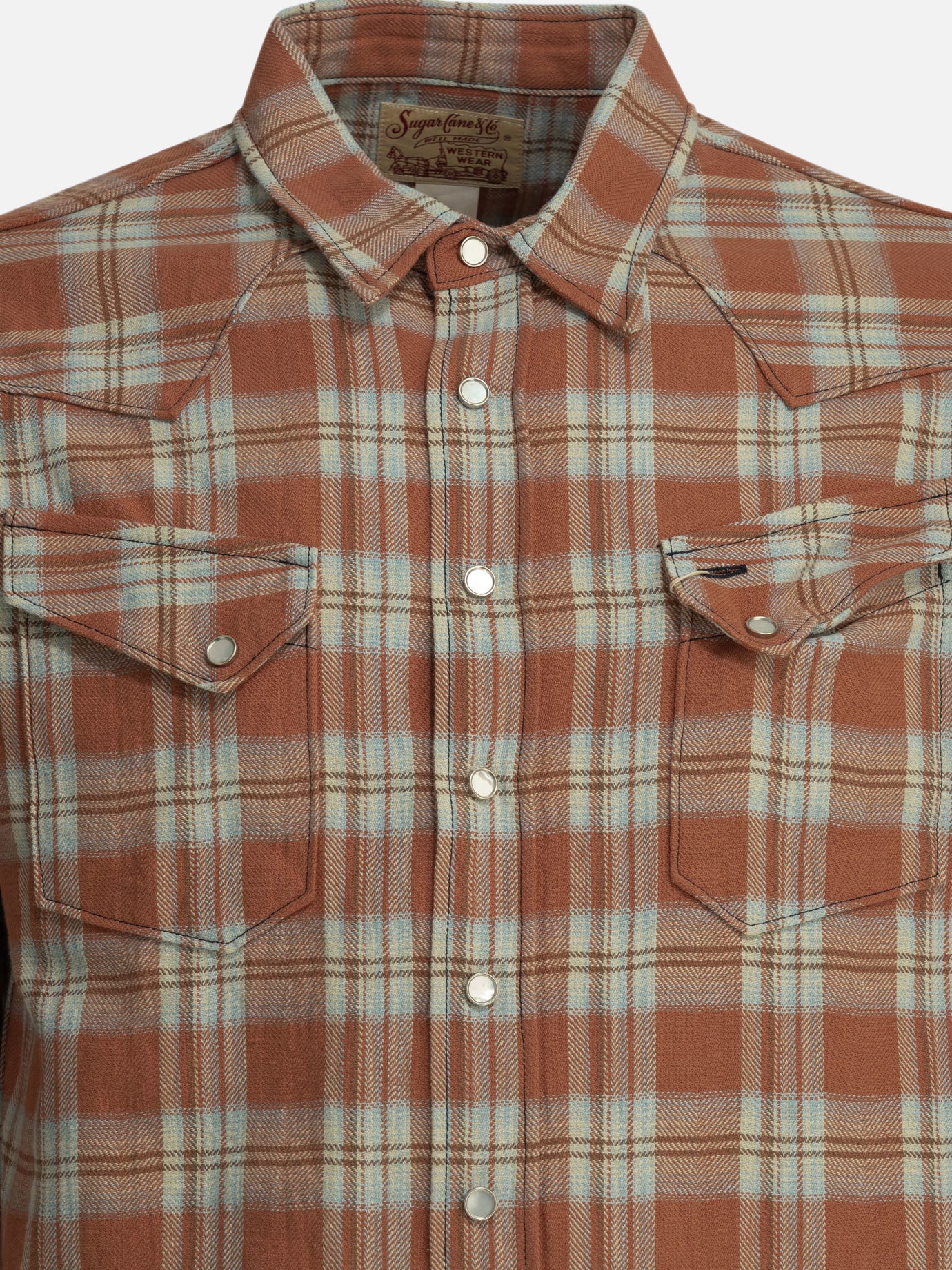 Casual shirts Plaid  Orange - Sugar Cane Men | PDP | VIETTI Online Store | Zoom-Modal_5
