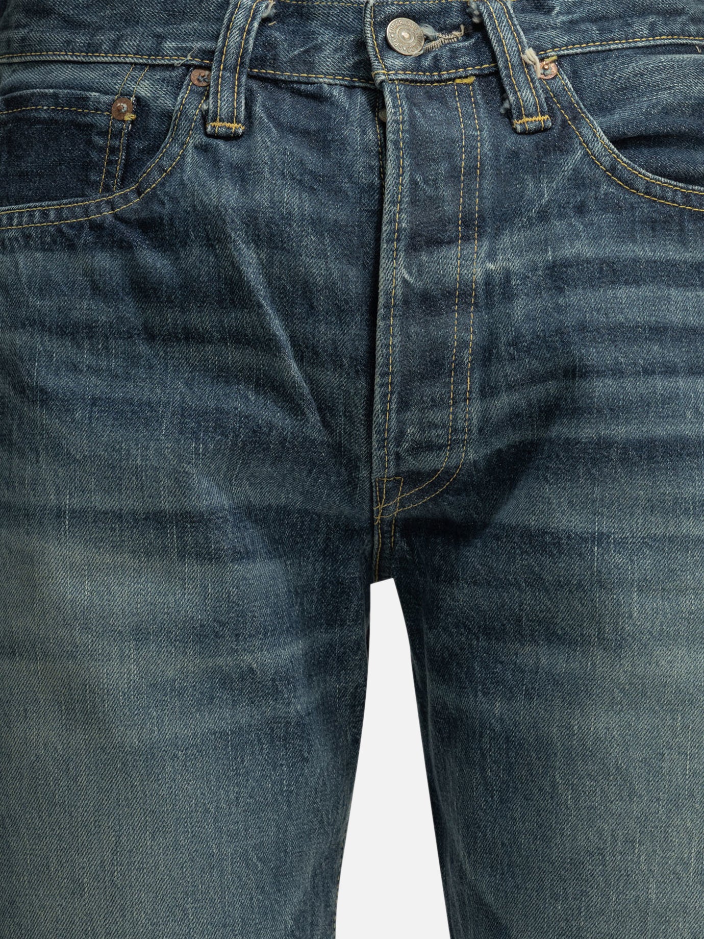 Straight-leg jeans Solid colour  Blue - Sugar Cane Men | PDP | VIETTI Online Store | thumbnail_5