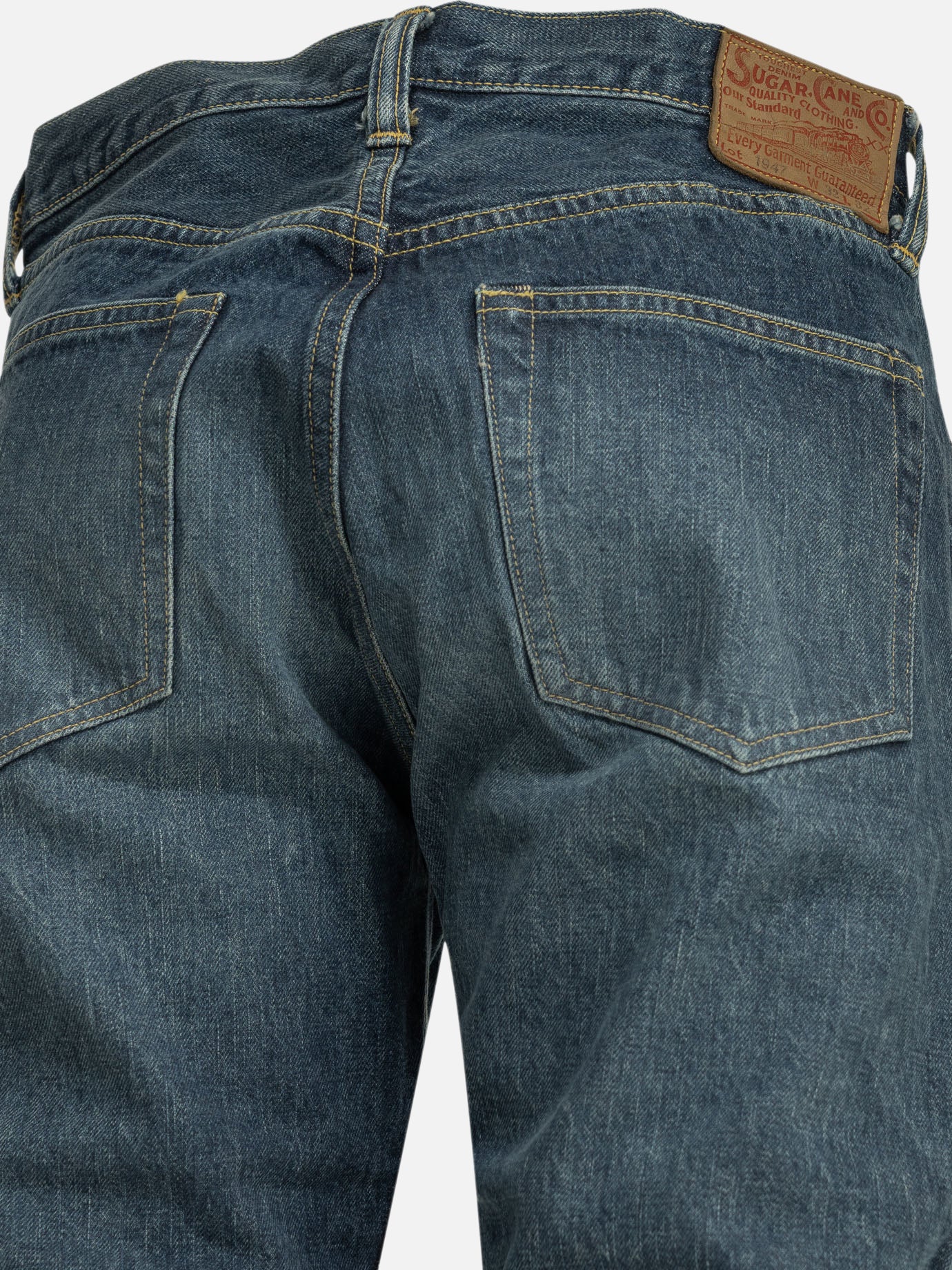 Straight-leg jeans Solid colour  Blue - Sugar Cane Men | PDP | VIETTI Online Store | Zoom-Modal_6
