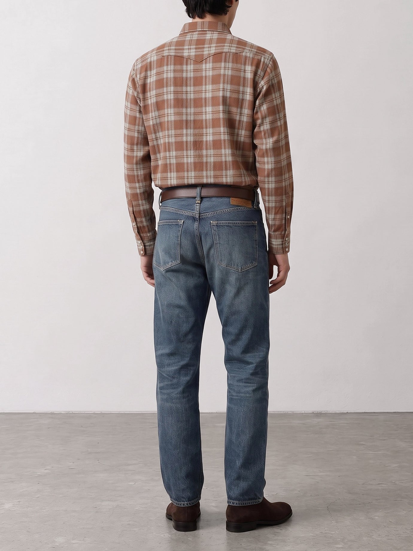 Straight-leg jeans Solid colour  Blue - Sugar Cane Men | PDP | VIETTI Online Store | thumbnail_3