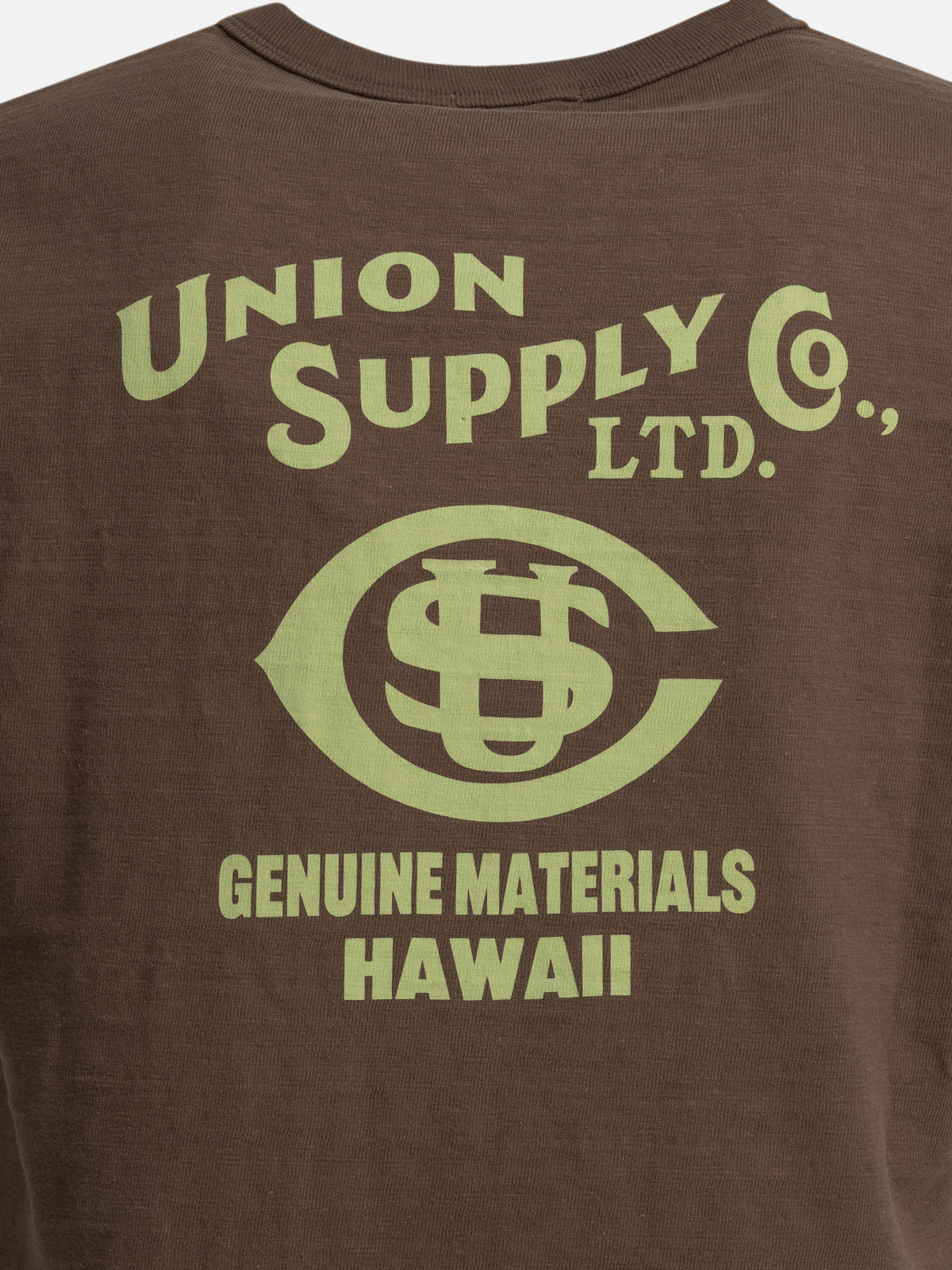 Sun Surf Crewneck T-shirt with logo Brown - VIETTI