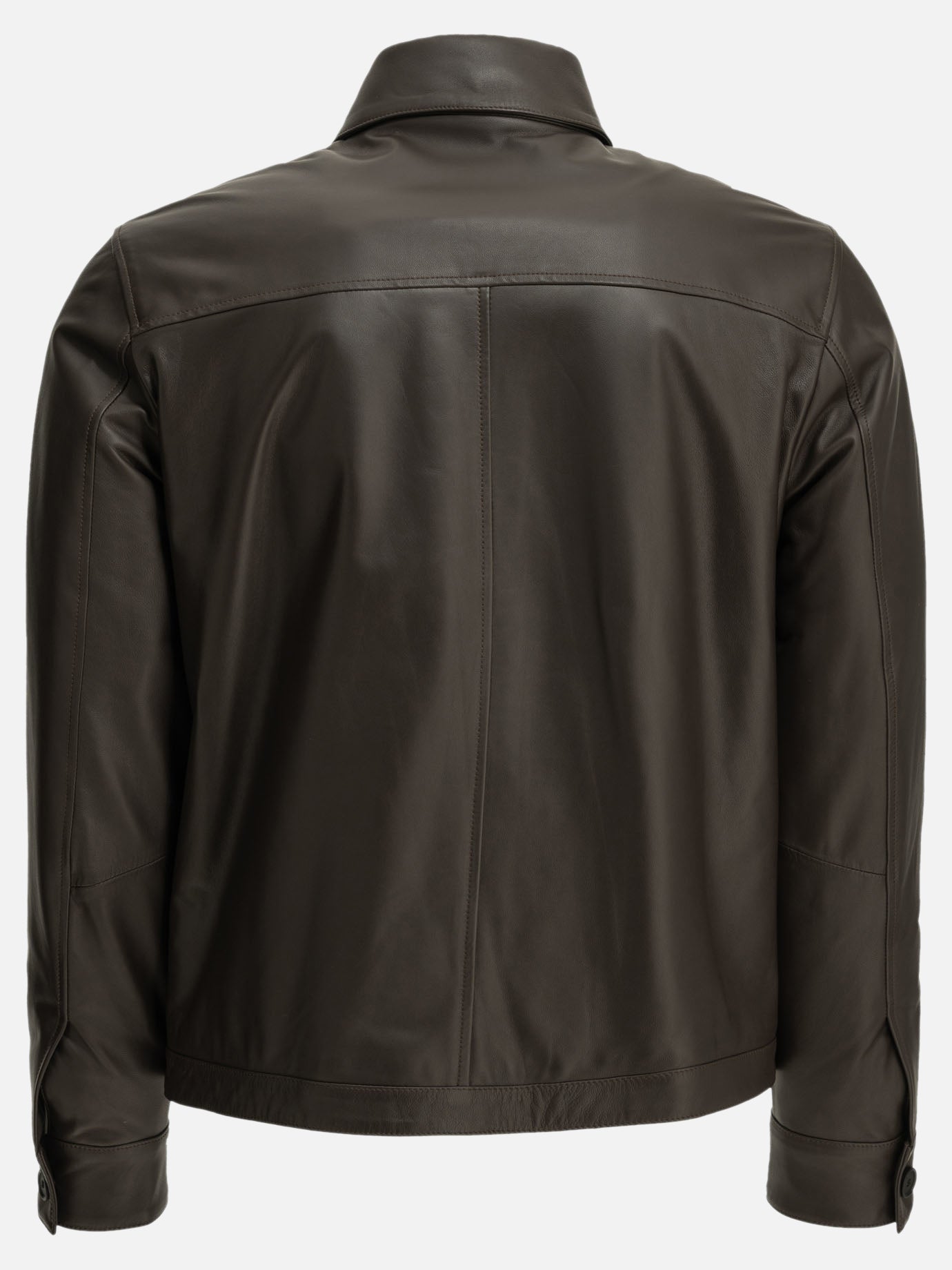 Tagliatore Leather jacket FOCH AI Brown - Men | VIETTI – Japan (JPY)
