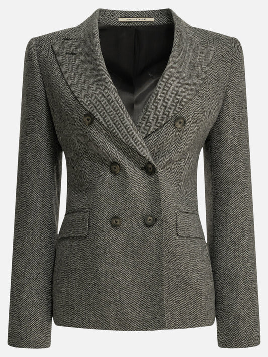Blazers Herringbone  Grey - Tagliatore Women | PLP | VIETTI Online Store 
