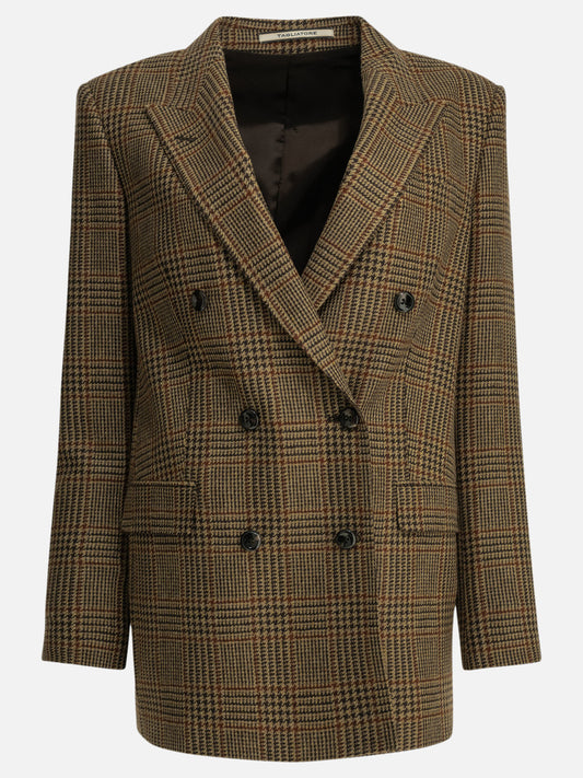 Blazers Prince of Wales  Brown - Tagliatore Women | PLP | VIETTI Online Store 
