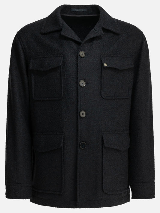 Overshirt jackets Solid colour  Blue - Tagliatore Men | PLP | VIETTI Online Store 
