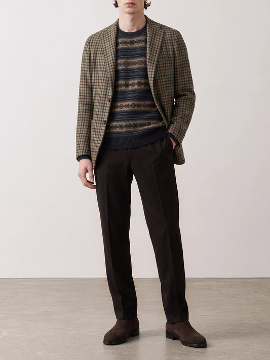 Tagliatore "Garcon" Tailored Pants Brown


