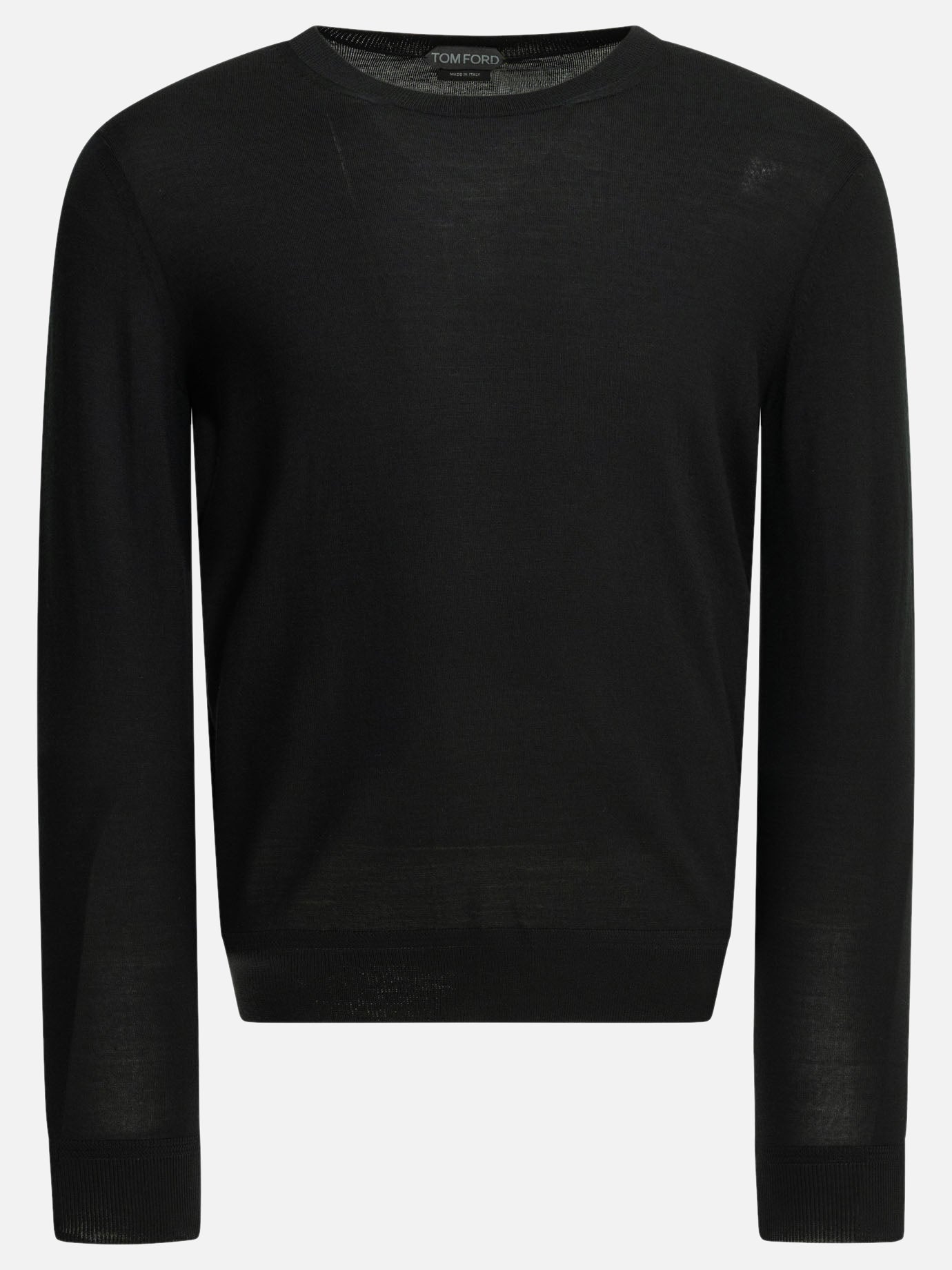 Crewneck sweaters Solid colour  Black - Tom Ford Men | PDP | VIETTI Online Store | thumbnail
