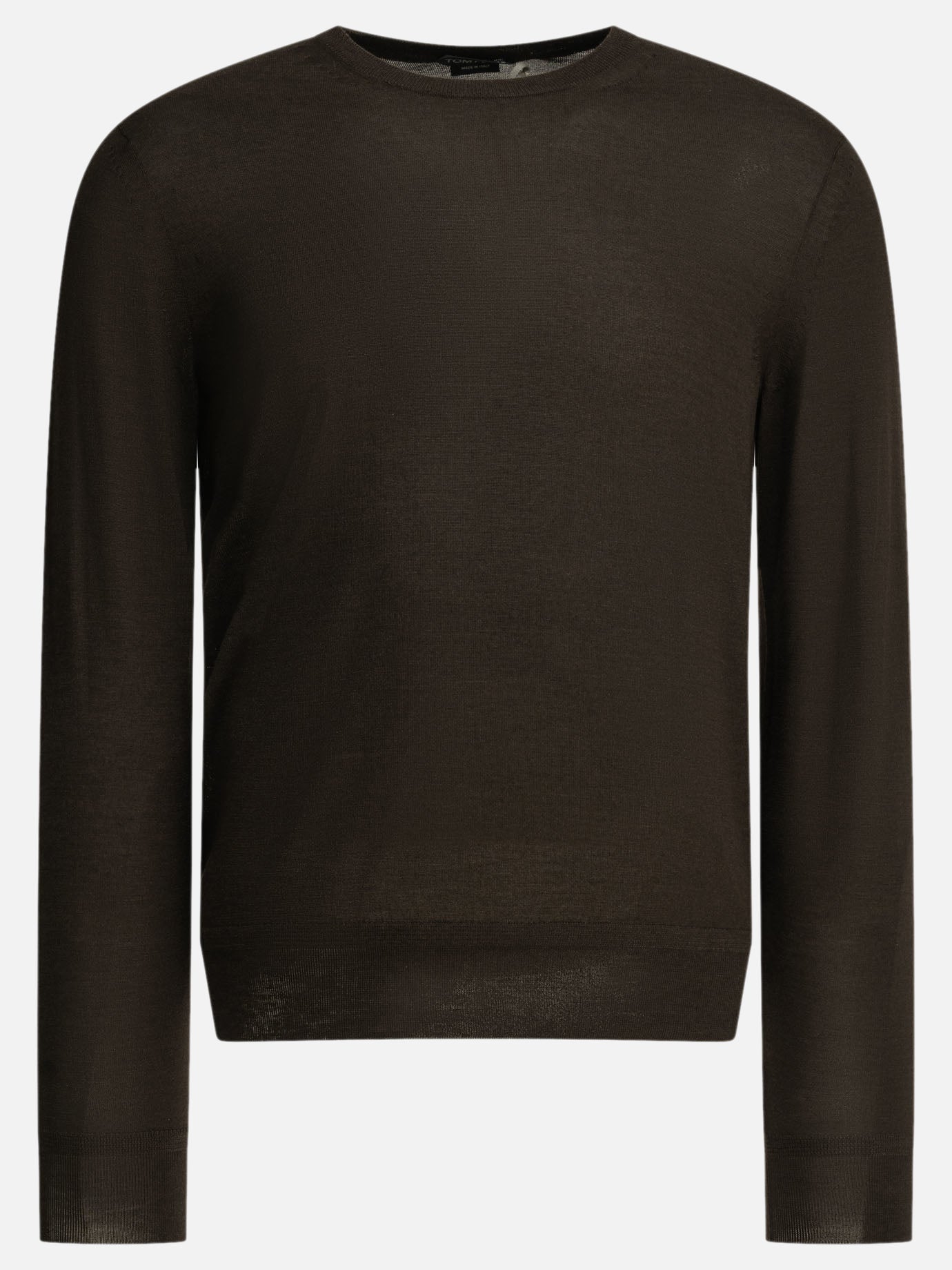 Crewneck sweaters Solid colour  Brown - Tom Ford Men | PDP | VIETTI Online Store | Zoom-Modal
