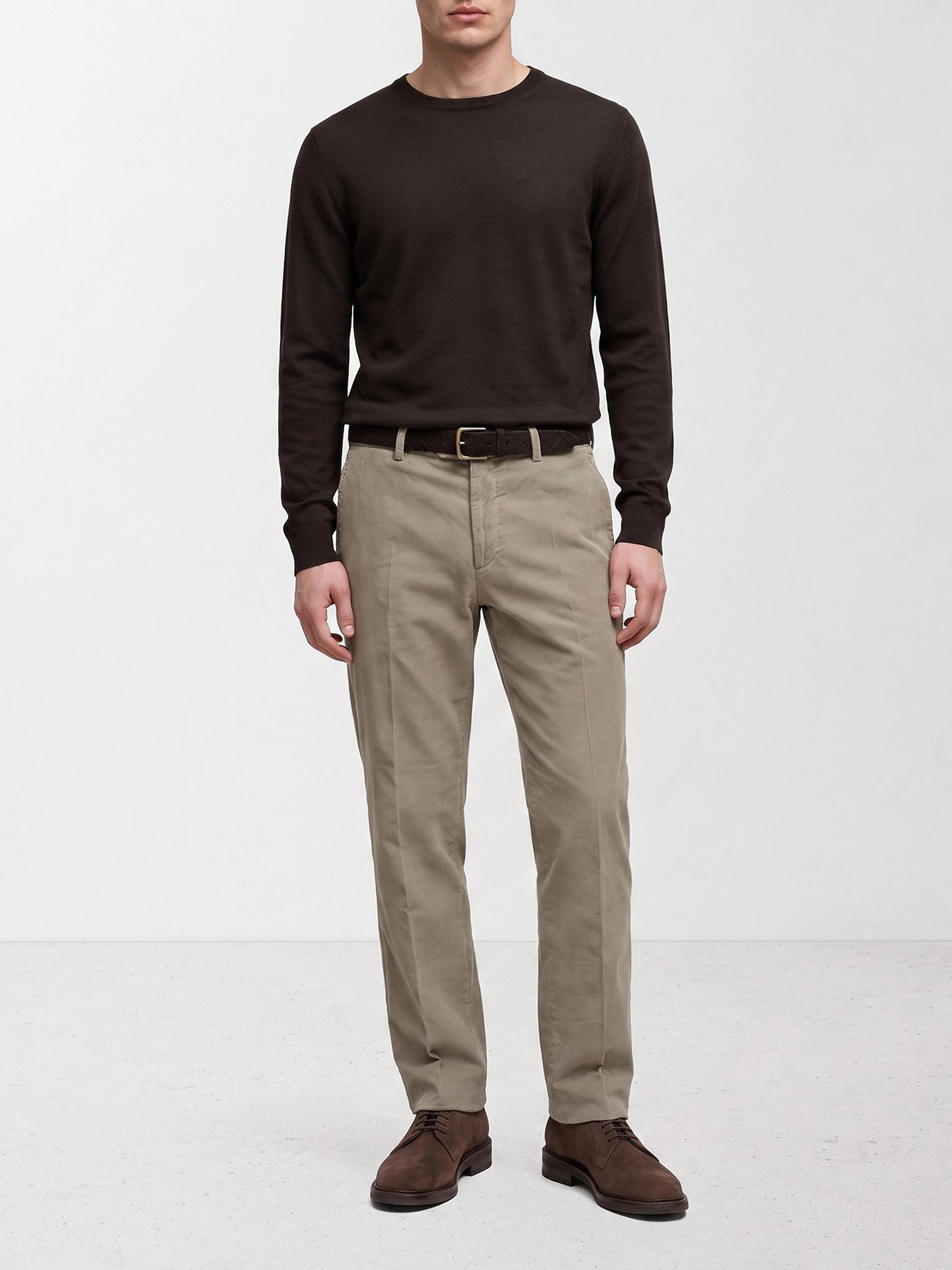 Crewneck sweaters Solid colour  Brown - Tom Ford Men | PDP | VIETTI Online Store | thumbnail_2