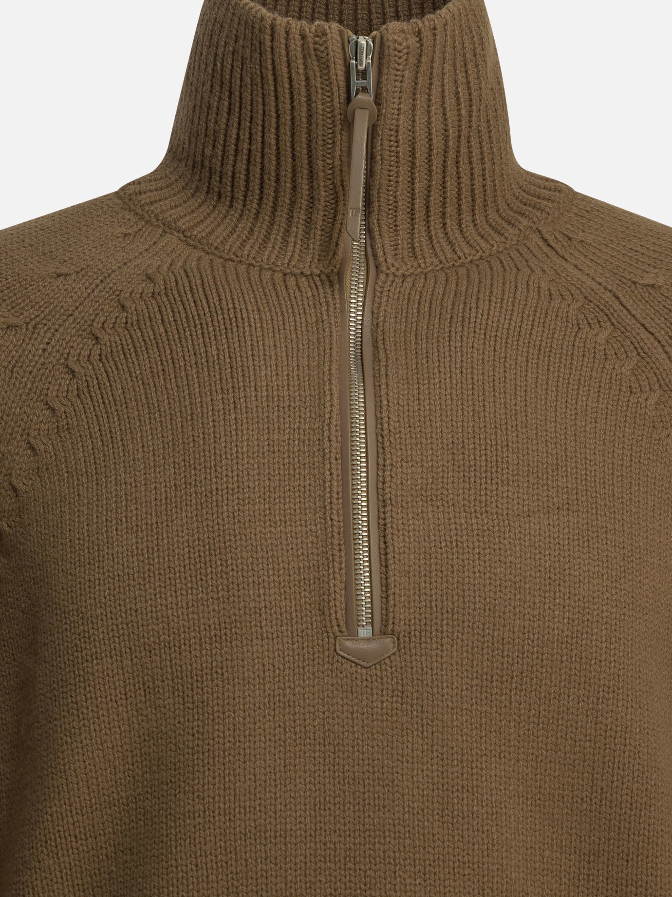 Half zip sweaters Solid colour  Brown - Tom Ford Men | PDP | VIETTI Online Store | Zoom-Modal_3
