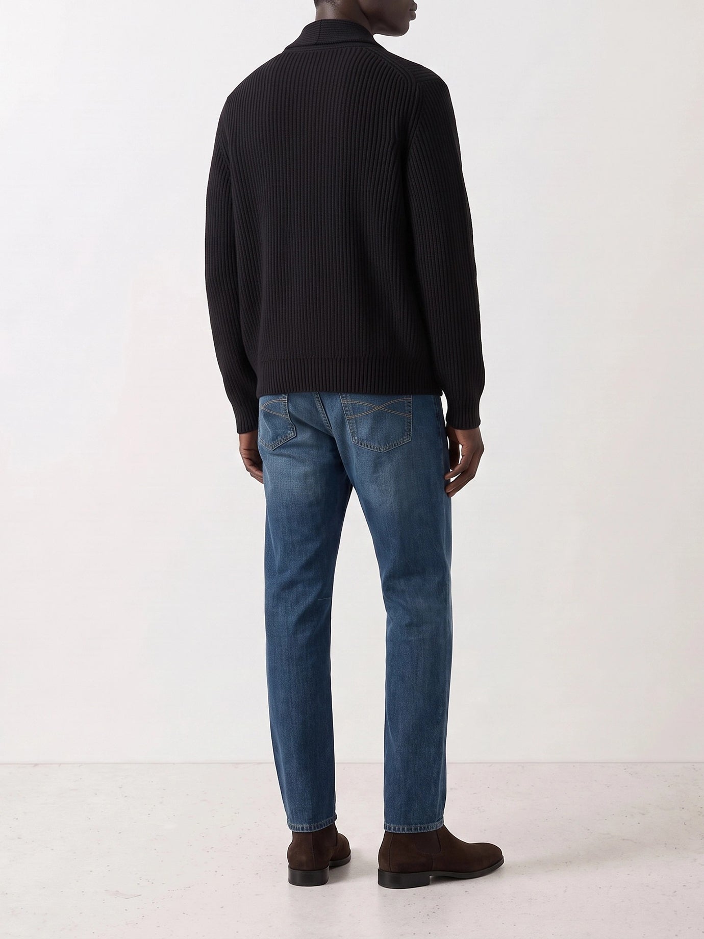 Cardigan Solid colour  Grigio - Tom Ford Uomo | PDP | VIETTI Online Store | Zoom-Modal_3
