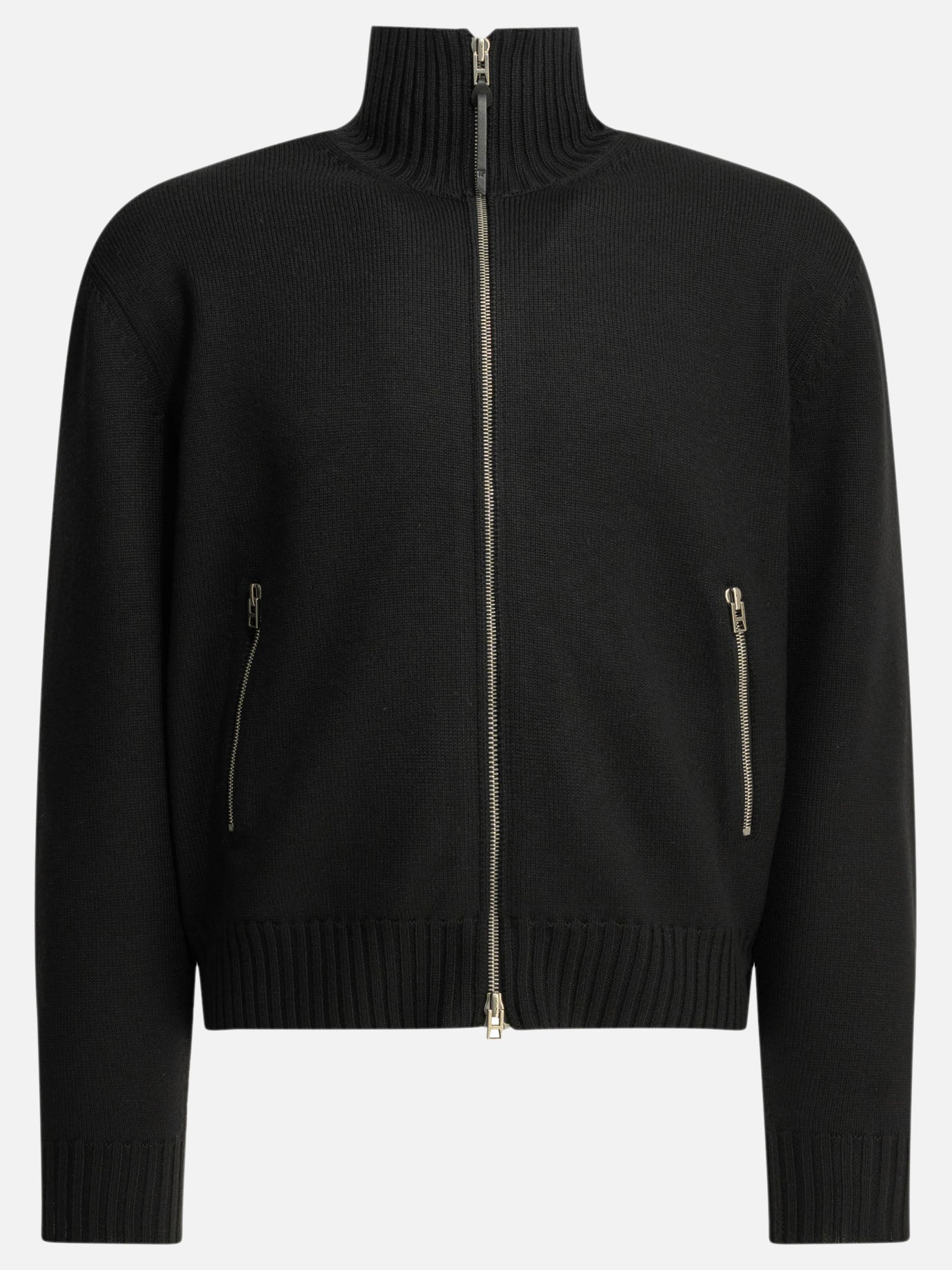 Maglioni con zip Solid colour  Nero - Tom Ford Uomo | PDP | VIETTI Online Store | Zoom-Modal
