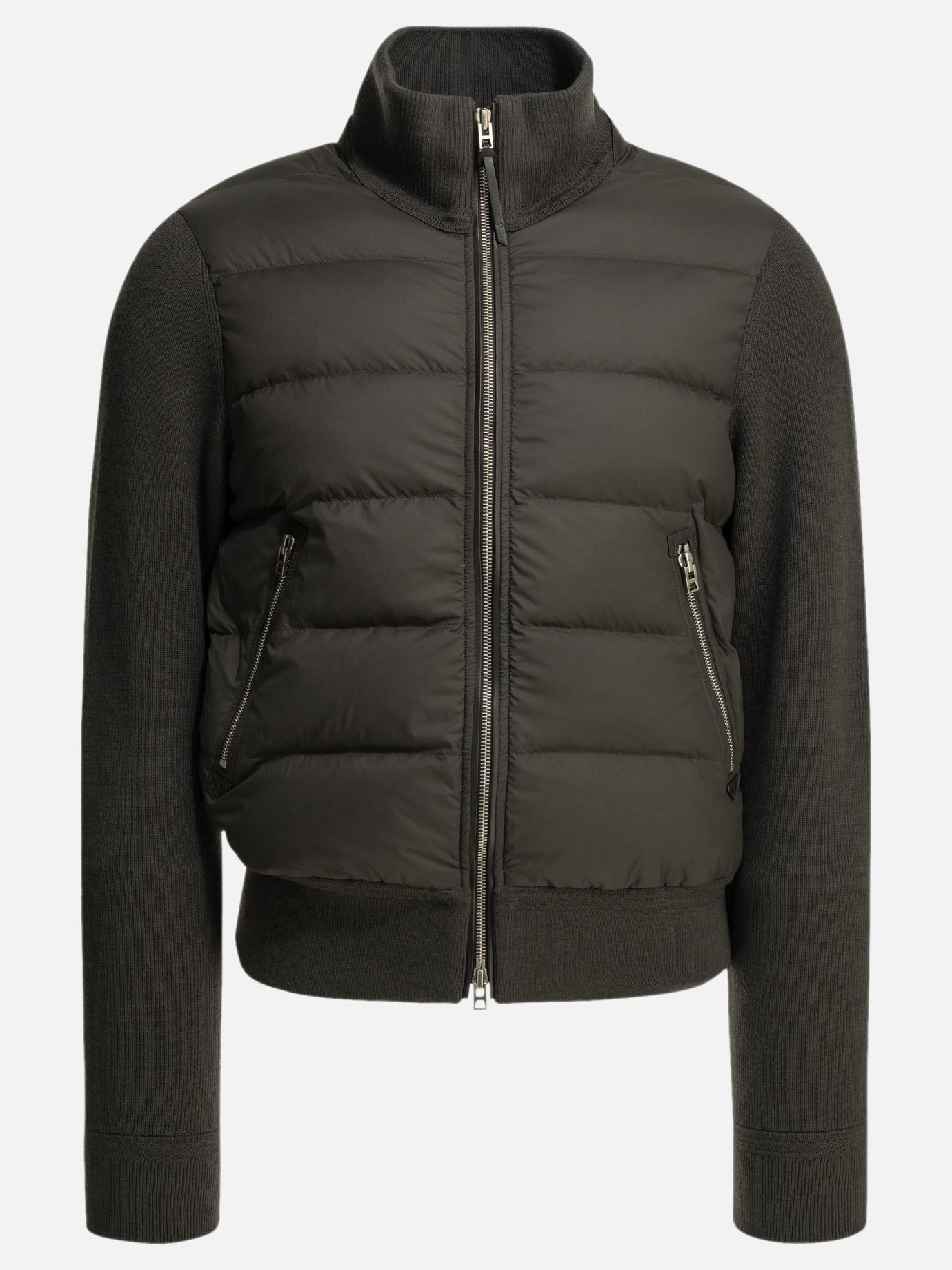 Down jackets Solid colour  Grey - Tom Ford Men | PDP | VIETTI Online Store | Zoom-Modal
