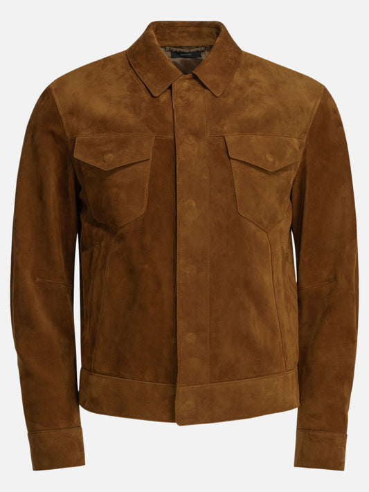Leather jackets Solid colour  Red - Tom Ford Men | PDP | VIETTI Online Store 
