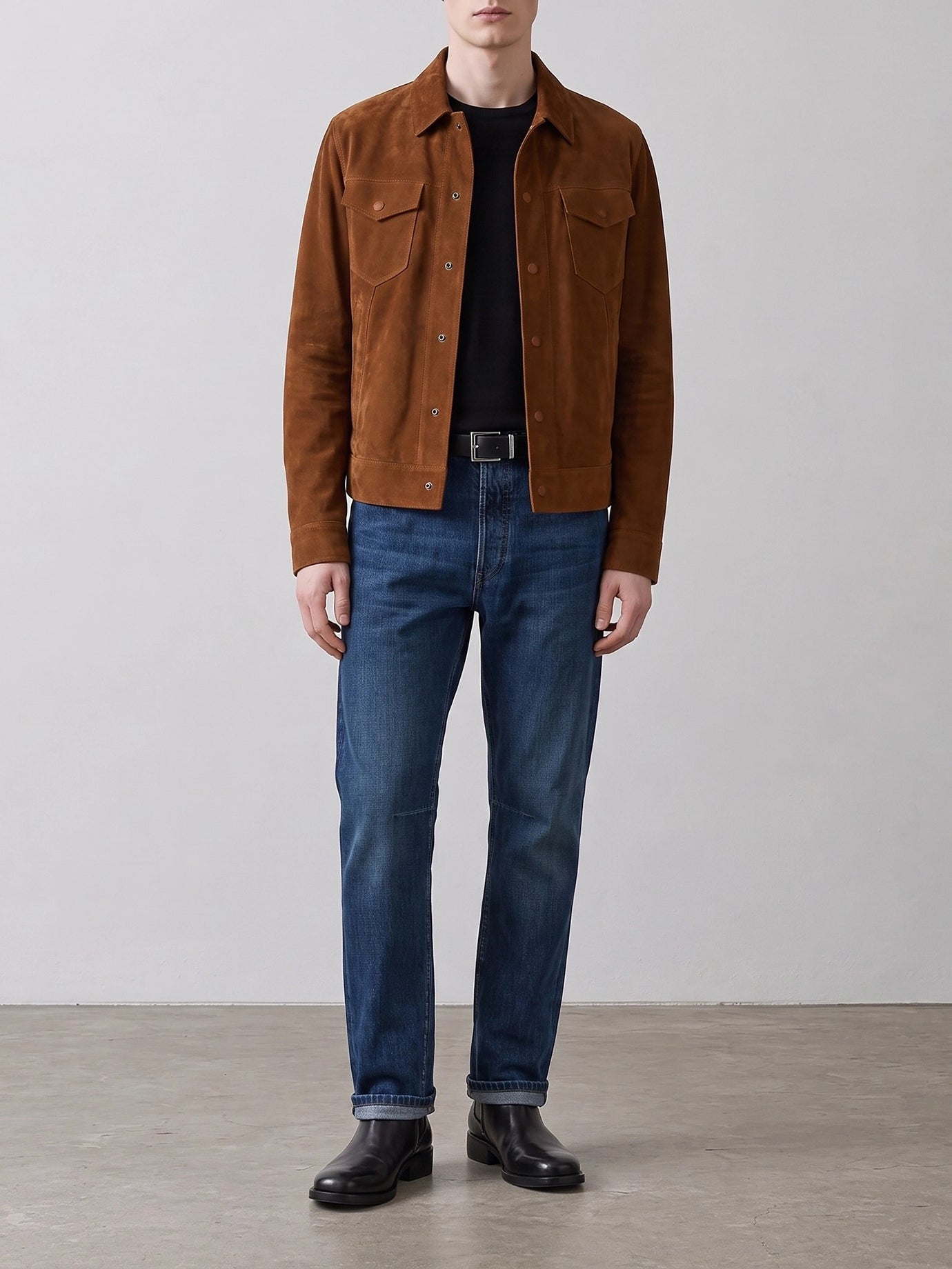 Leather jackets Solid colour  Red - Tom Ford Men | PDP | VIETTI Online Store | thumbnail_2