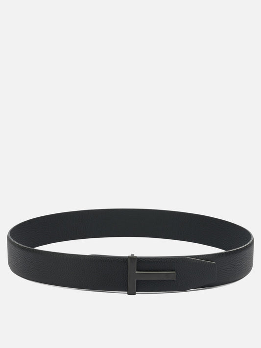 Leather belts 100% calf leather  Black - Tom Ford Men | PLP | VIETTI Online Store 
