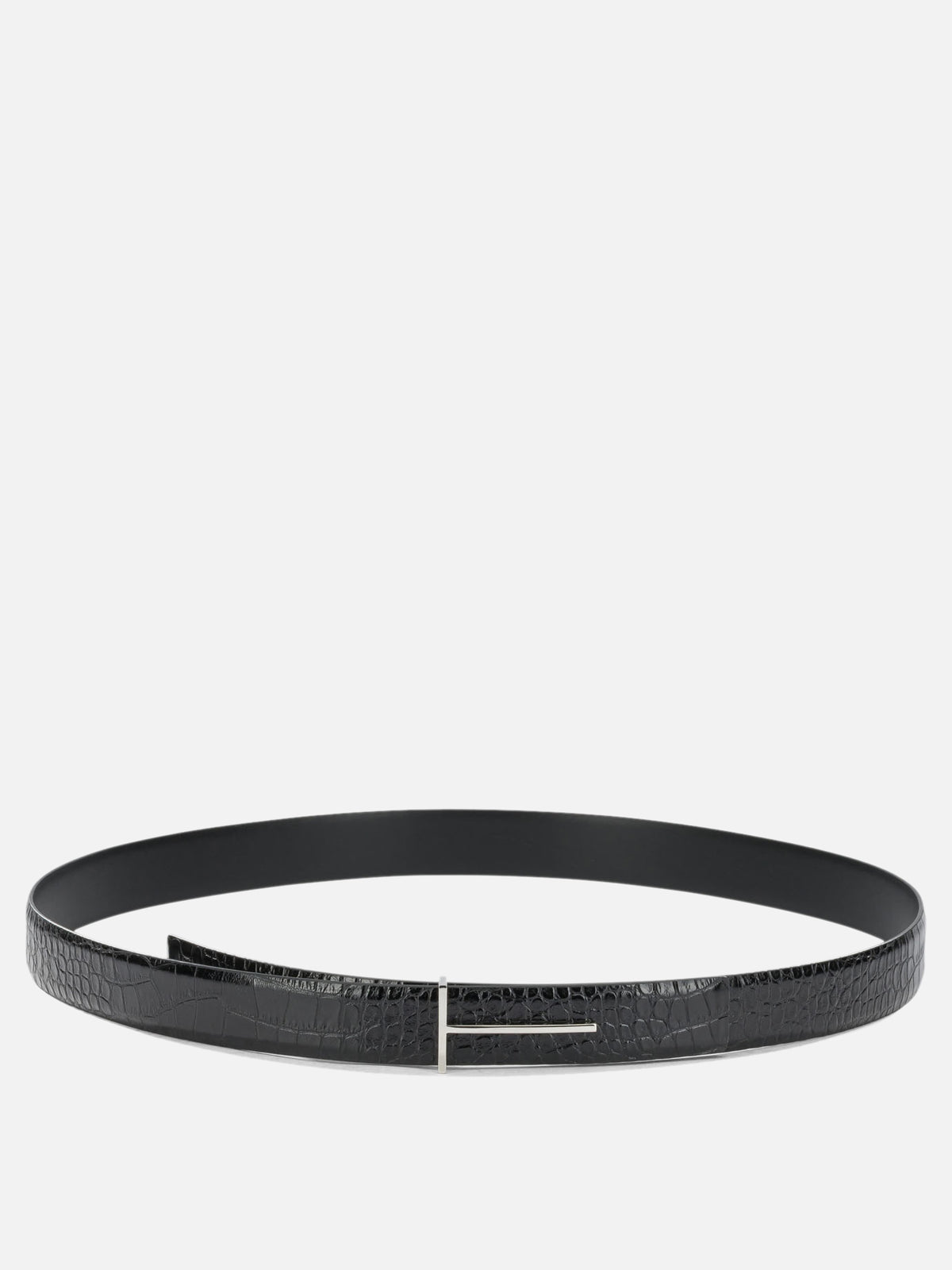 Tom Ford "T Line" Leather Belt Black

