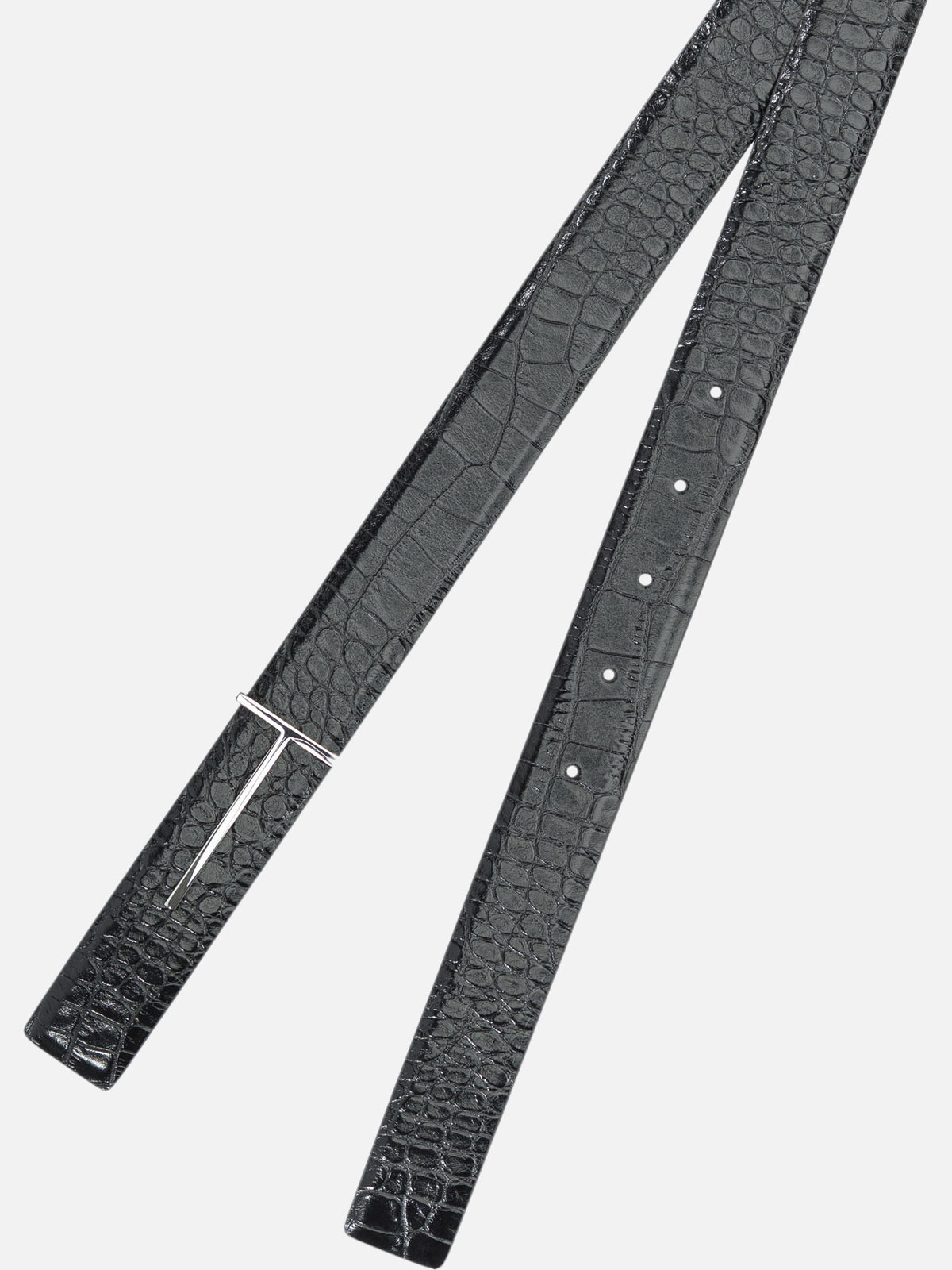 Tom Ford "T Line" Leather Belt Black

