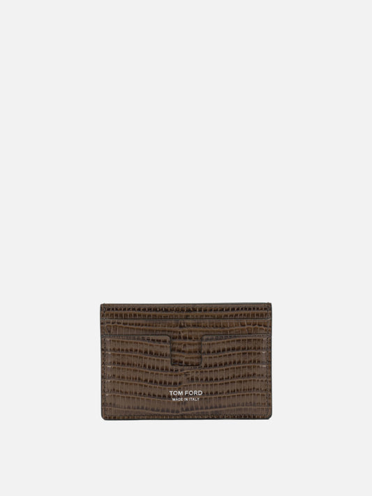 Portacarte 100% calf leather - Lining 100% sheep leather  Marrone - Tom Ford Uomo | PLP | VIETTI Online Store 
