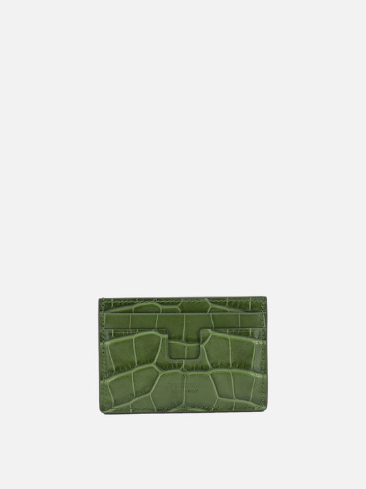 Tom Ford "Tejus T Line" Card Holder Green


