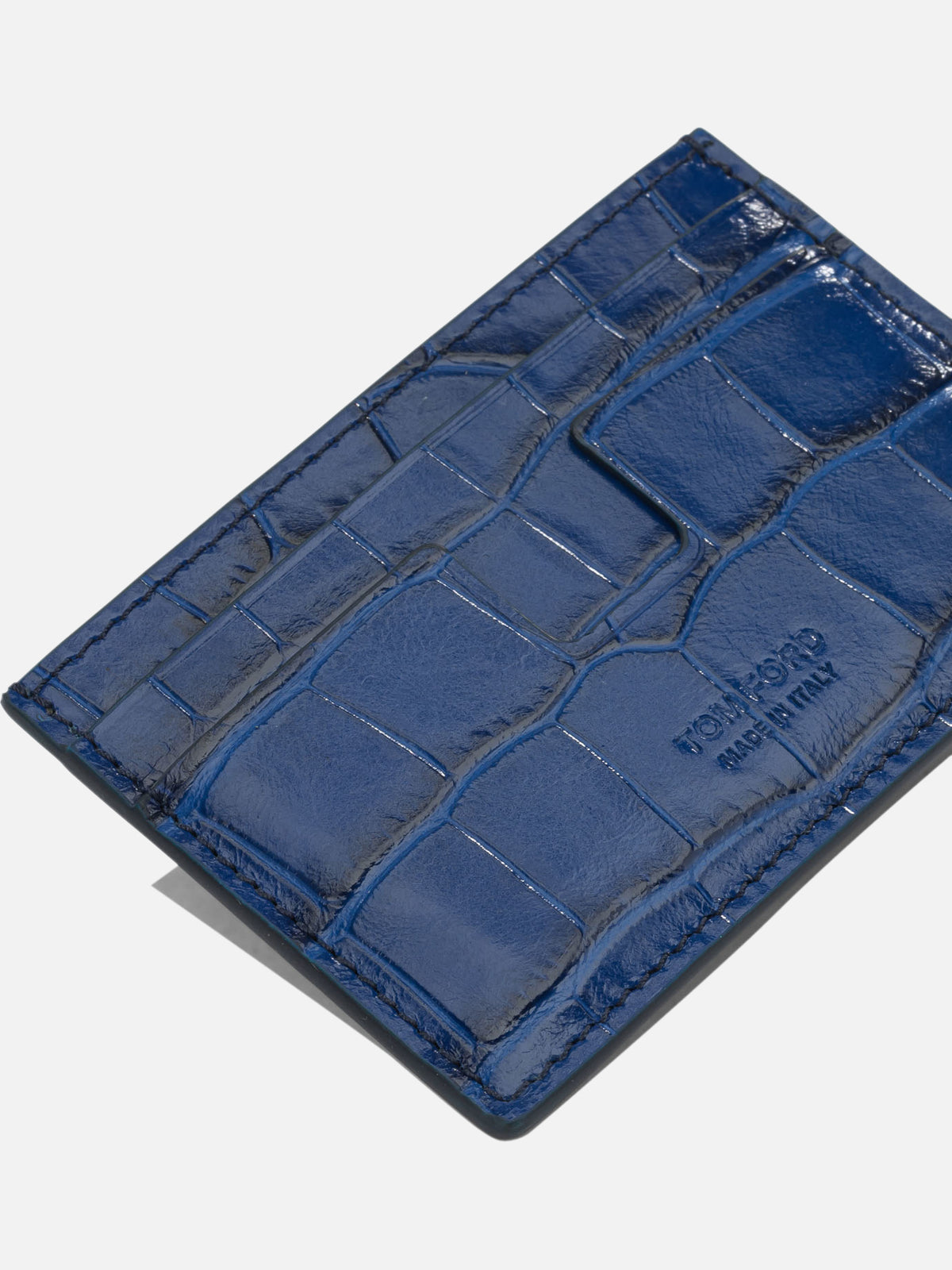 Tom Ford "Tejus T Line" Card Holder Blue - VIETTI